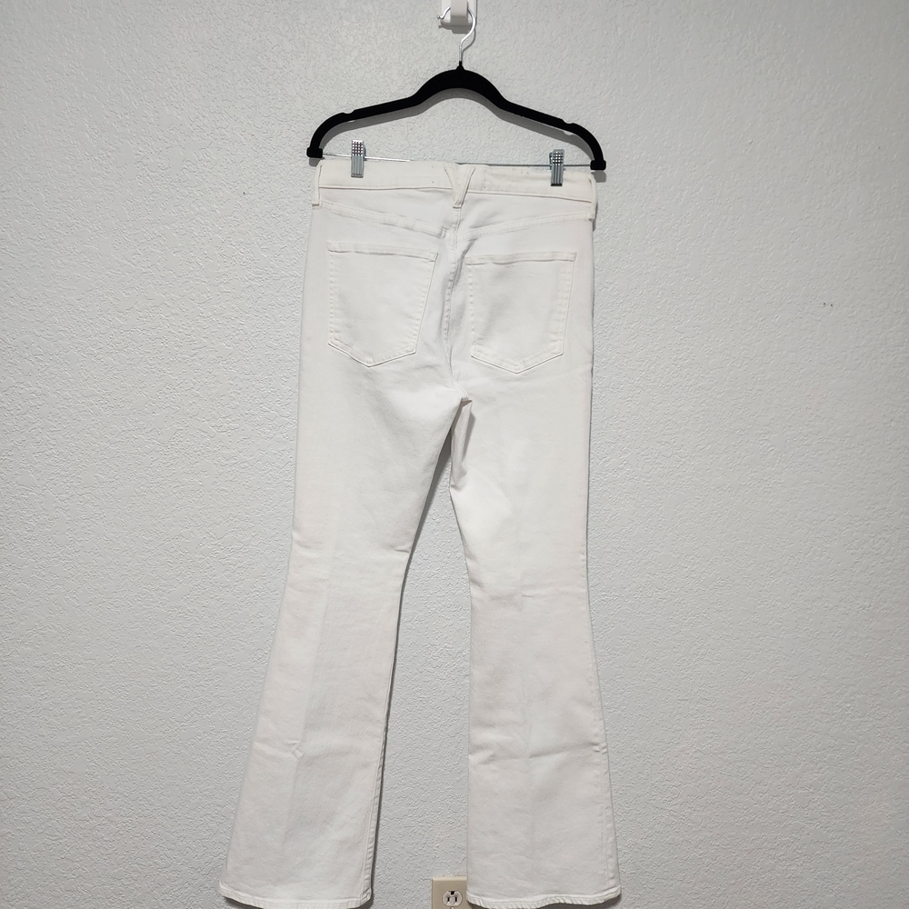 Veronica Beard White Flare Jeans Size 30 - Picture 6 of 10